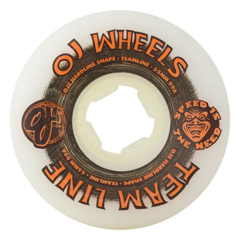 OJ Wheels Teamline Hardline 99a Wheel Set 55mm