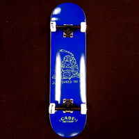 Cade's Boards Shred Snake Blue "99" Complete Skateboard 8.1