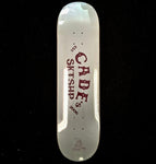 Cade's Boards CBGB Lt. Grey/Maroon Shop Deck