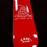 Cade's Boards Shred Snake Red Standard Shop Deck Assorted Sizes