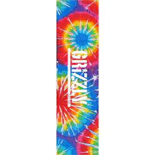 Grizzly Tye Dye Stamp Red Griptape Sheet